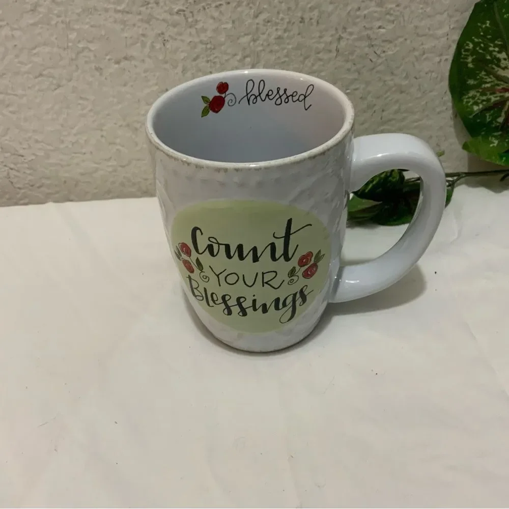 Count Your Blessings Coffee Cup Mug by Brownlow G1